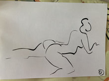 Load image into Gallery viewer, Lounging - Line Nude 21