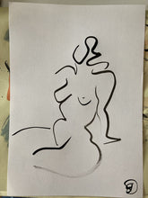Load image into Gallery viewer, Waiting - Line Nude 25